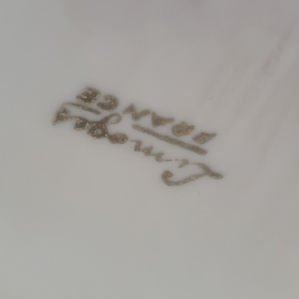 SMALL ASHTRAY LIMOGEN MONOGRAM "R" - Picture 4 of 5